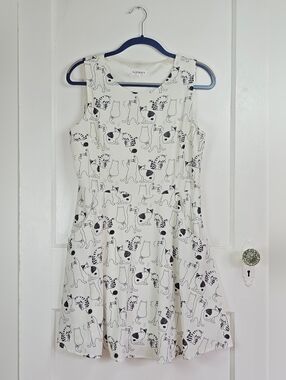 LA Soul Black and White Kitty Dress M/L